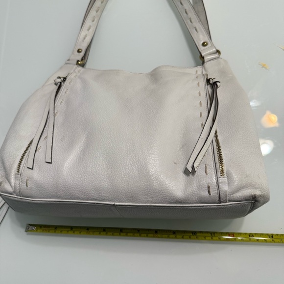 Lodis White Leather Shoulder Bag – Medium Tote - Picture 3 of 11